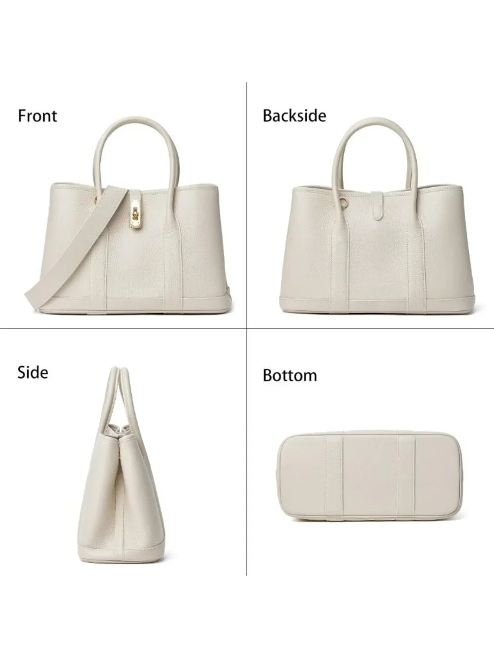 Stylish Leather Top Handle Satchel & Designer Tote Bag for Women - Chic